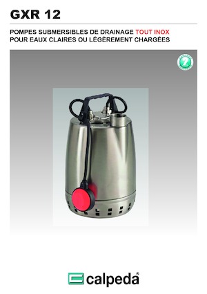 Sewage Pumps Calpeda GXR 12-18
