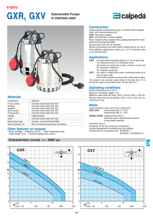 Sewage Pumps Calpeda GXRM 9