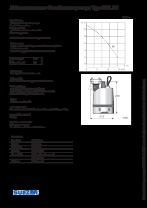 Sewage Pumps Sulzer J 5 W