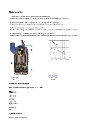 Kanalizasyon Pompaları ABS-Pumpen JC 34 HD