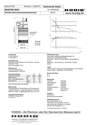Sewage Pumps Grindex Master N Inox