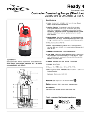 Kanalizasyon Pompaları Flygt-Pumpen Ready 4