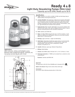 Kanalizasyon Pompaları Flygt-Pumpen Ready 8