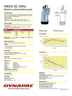 Sewage Pumps WEDA Weda 30 L 3