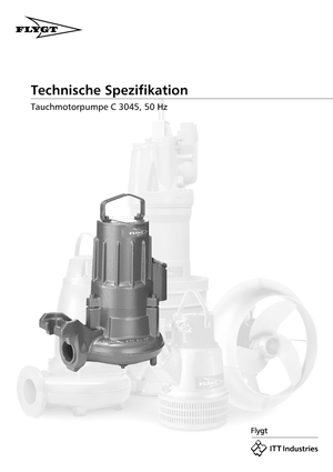 Atıksu Pompaları Flygt-Pumpen CS 3045 LR 250