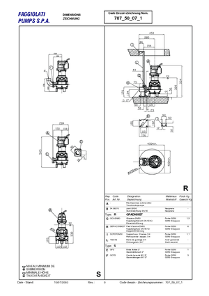 Wastewater Pumps Faggiolati G 271 T3V1-K50AA0