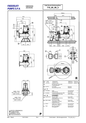 Atıksu Pompaları Faggiolati G 409 T6V2-M64AA0