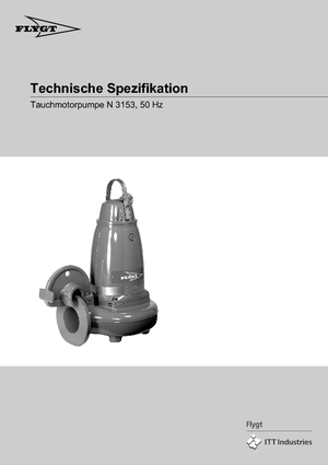 Atıksu Pompaları Flygt-Pumpen NS 3153 LR 272 EEx