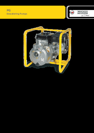 Wastewater Pumps Wacker Neuson PG2