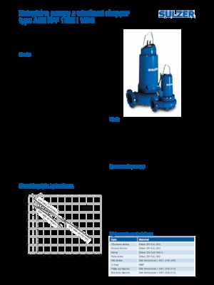 Wastewater Pumps Sulzer XFP 100 E CP 3