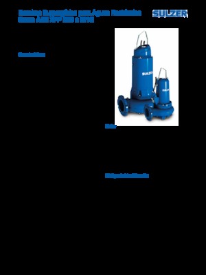 Wastewater Pumps Sulzer XFP 150 E CB1 .2
