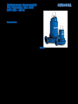 Wastewater Pumps Sulzer XFP 150 E CB1 .2