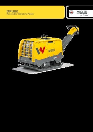 Reversible Vibratory Plate Compactors Wacker Neuson DPU80 Lem 770
