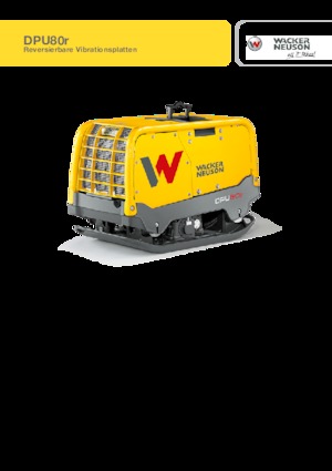 Reversible Vibratory Plate Compactors Wacker Neuson DPU80r Lem 770
