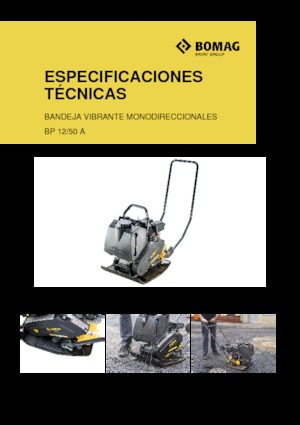 Single Direction Vibratory Plate Compactors Bomag BP 12/50 A