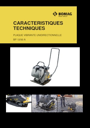 Single Direction Vibratory Plate Compactors Bomag BP 12/50 A