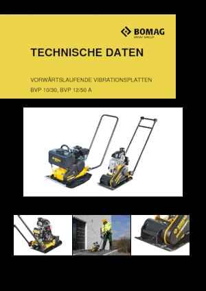 Single Direction Vibratory Plate Compactors Bomag BVP 10/30