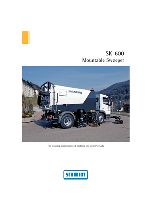 Sweeper Trucks, Right-hand Suction Head Schmidt SK 600