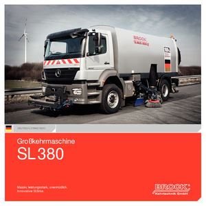 Süpürme kamyonları, sağ emme başlığı BROCK SL 380 K