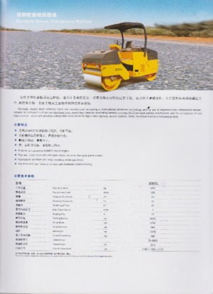 Tandem Vibration Rollers Changlin 8065L