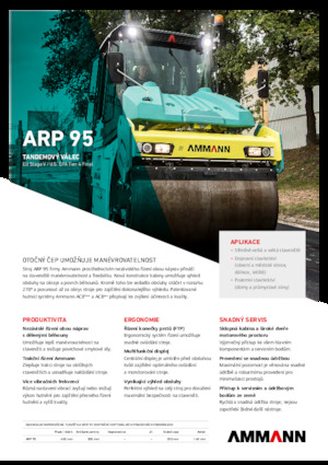 Tandem titreşimli silindirler Ammann ARP 95