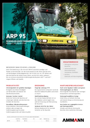 Tandem Vibration Rollers Ammann ARP 95