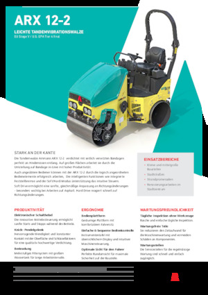 Tandem Vibration Rollers Ammann ARX 12-2