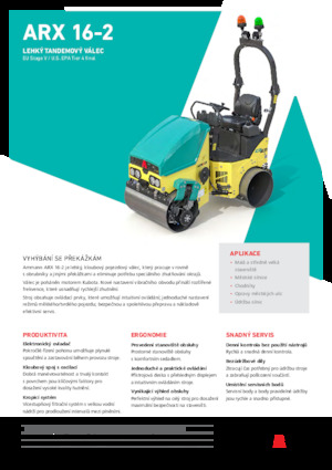 Tandem titreşimli silindirler Ammann ARX 16-2