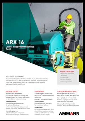 Tandem Vibration Rollers Ammann ARX 16