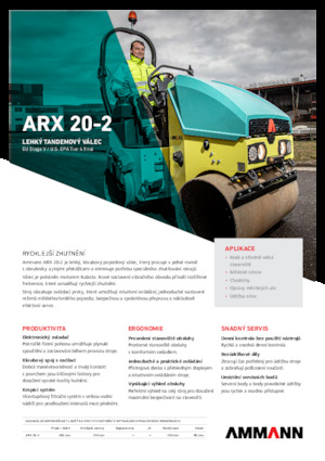 Tandem Vibration Rollers Ammann ARX 20-2