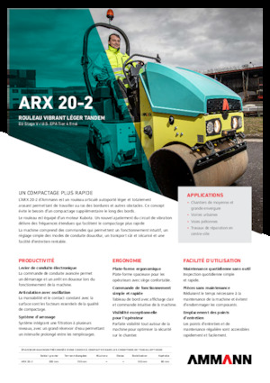 Tandem Vibration Rollers Ammann ARX 20-2