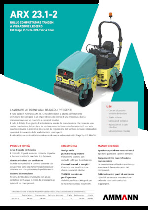 Tandem titreşimli silindirler Ammann ARX 23.1-2