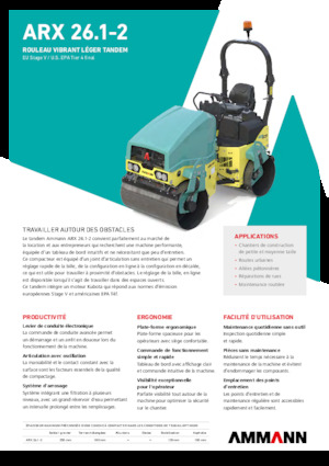 Tandem Vibration Rollers Ammann ARX 26.1-2