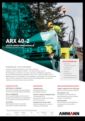 Tandem Vibration Rollers Ammann ARX 40 -2
