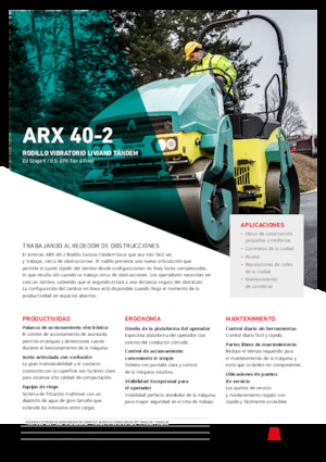 Tandem Vibration Rollers Ammann ARX 40 -2