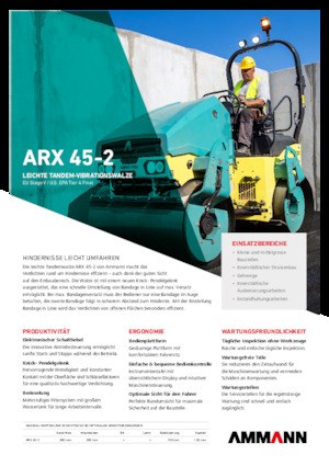 Tandem Vibration Rollers Ammann ARX 45-2
