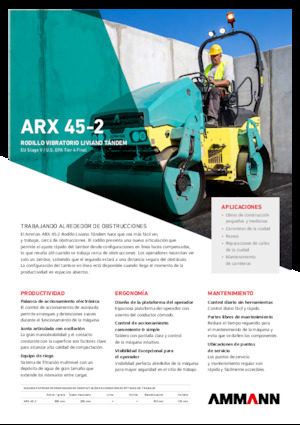 Tandem Vibration Rollers Ammann ARX 45-2