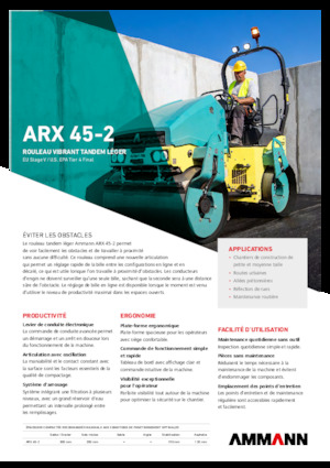 Tandem titreşimli silindirler Ammann ARX 45-2