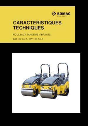 Tandem Vibration Rollers Bomag BW 100 AD-5