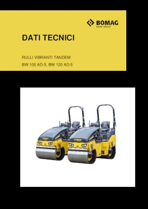 Tandem Vibration Rollers Bomag BW 100 AD-5
