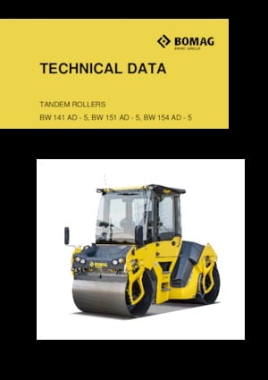 Tandem Vibration Rollers Bomag BW 151 AD-5