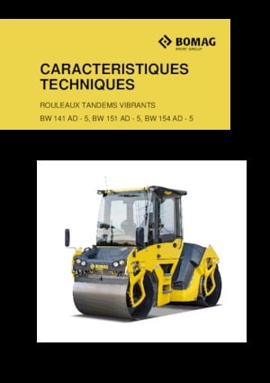 Tandem Vibration Rollers Bomag BW 151 AD-5