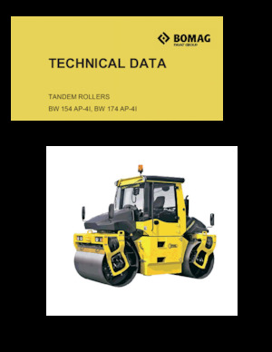 Tandem Vibration Rollers Bomag BW 154 AP-4I