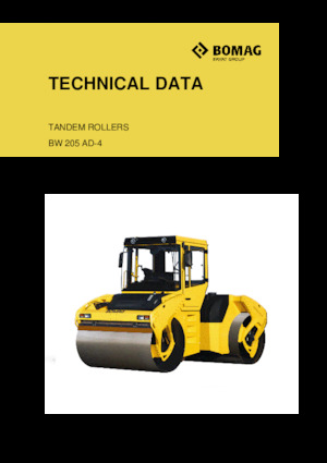 Tandem Vibration Rollers Bomag BW 205 AD-4