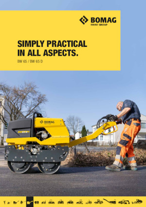 Tandem Vibration Rollers Bomag BW 65