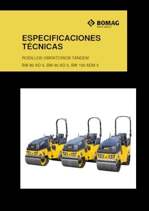 Tandem Vibration Rollers Bomag BW 80 AD-5