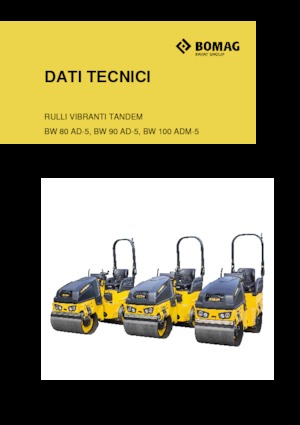 Tandem Vibration Rollers Bomag BW 80 AD-5