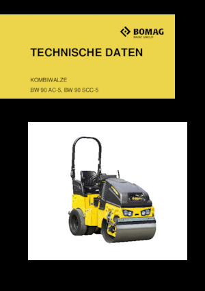 Tandem titreşimli silindirler Bomag BW 90 SCC-5