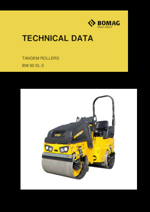 Tandem Vibration Rollers Bomag BW 90 SL-5