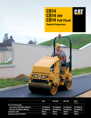 Tandem Vibration Rollers Caterpillar CB14